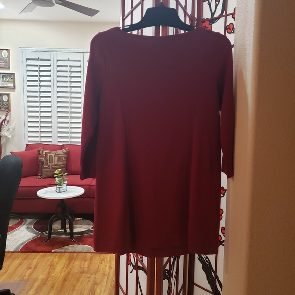 JJill Maroon  Dress - Picture 2 of 9